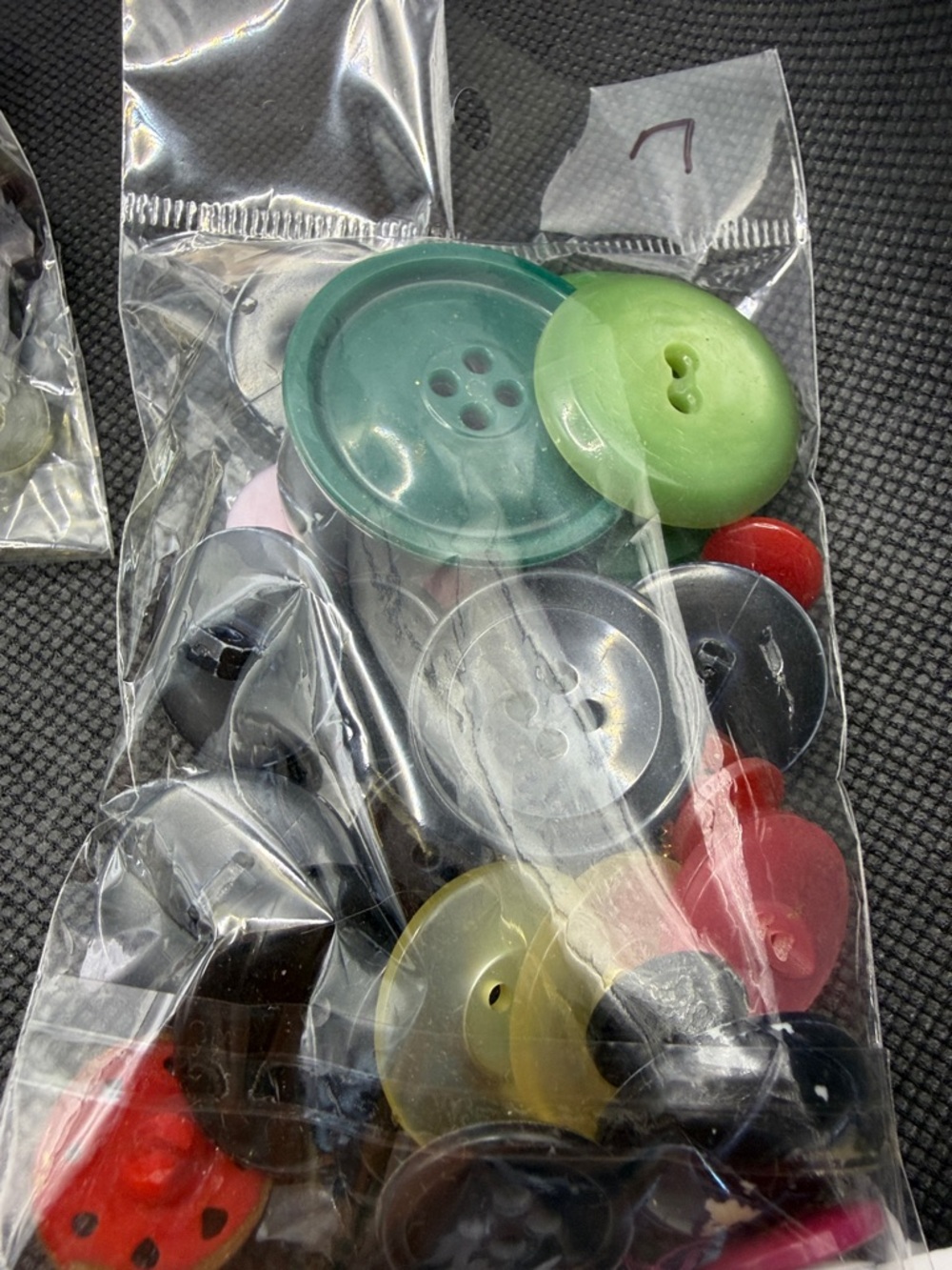 Rare Vintage Assorted Mixed Buttons Bag - Multicolor Fun